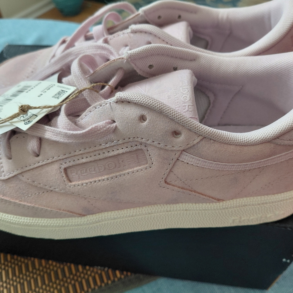 Reebok Women's Classic Suede Sneaker - Pink - Picture 6 of 12